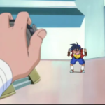 Tyson angry at Ray in Beyblade season 1