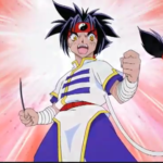 Ray during a bey-battle in Beyblade season 1