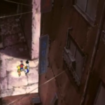 The Bladebreakers in a Hong Kong alley in Beyblade season 1