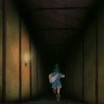 Kevin running down a corridor in China in Beyblade Season 1
