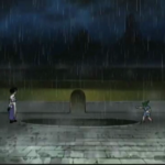 Ray and Kevin preparing to have a bey battle in Beyblade season 1