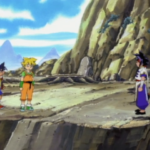 Tyson, Max, Ray and Mariah standing atop a mountain in China in Beyblade season 1