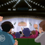 Crowds watching the Asian Tournament in Beyblade season 1