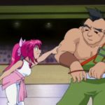 Mariah yelling at Gary during the Asian Tournament in Beyblade season 1