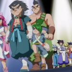 The Blade Breakers and the White Tigers in Beyblade season 1