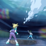 Max battling Chucky during the Asian Tournament of Beyblade season 1